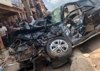 Photos: Street preacher, 2 others crashed to death at Suame