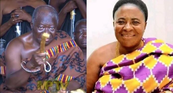 Asantehene destools queen mother of Offinso