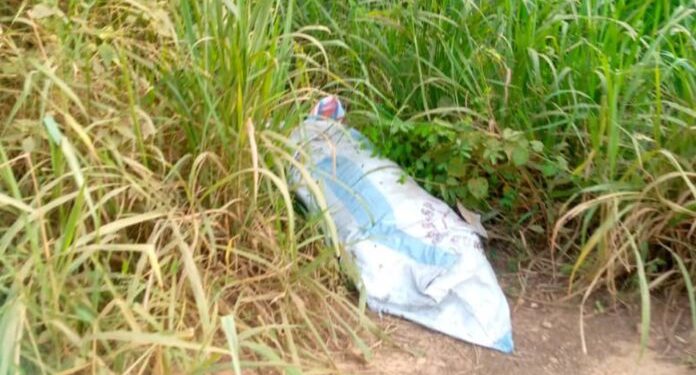 Dead body in a sack discovered in front of church at Afrangua