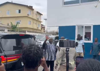 NPP leaders converge at party headquarters ahead of NEC meeting on polling station elections