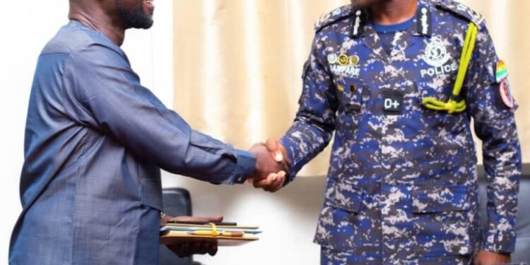 Photos: Dampare exchanges pleasantries with his accusers during leaked tape probe