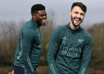 Video: Thomas Partey returns to training after long injury lay off