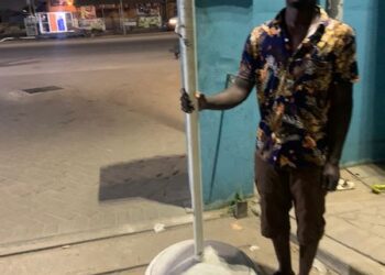 Kasoa: Man arrested for stealing flag hoisting pole from Immigration office