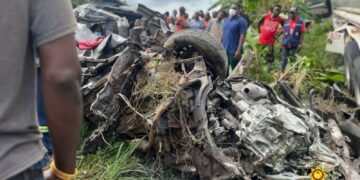 C/R: Two (2) perish in a gory accident on the Mankessim-Accra highway